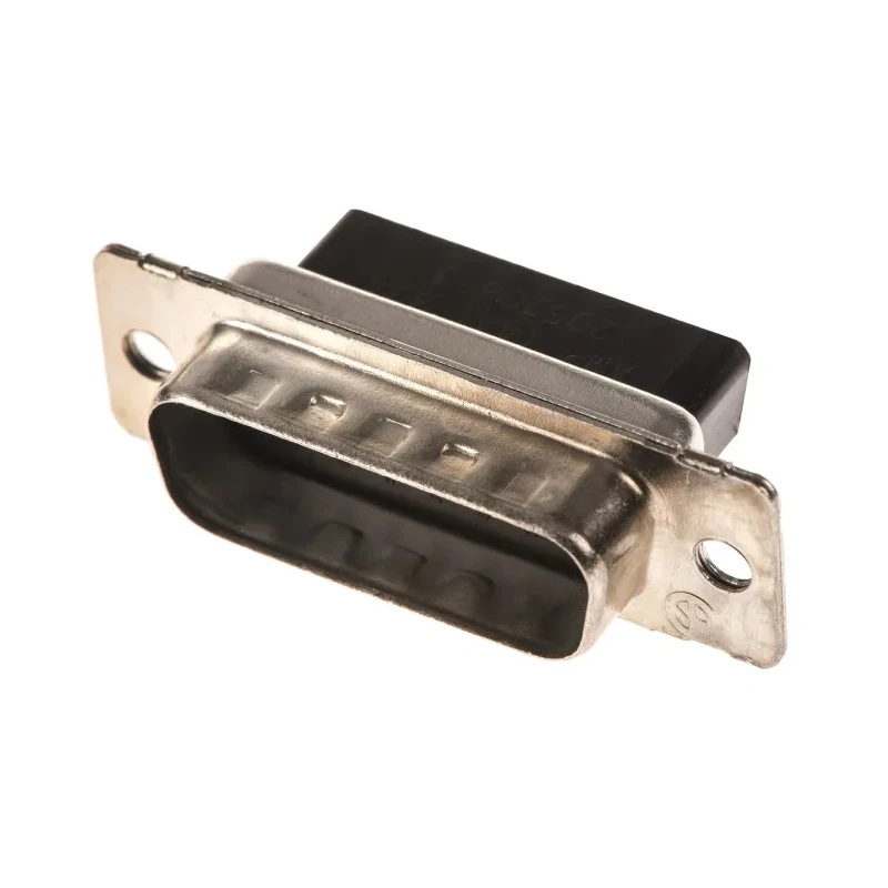 TE Connectivity AMPLIMITE HDP-20 15 Way Straight Cable D-Sub Connector, Male, 250V, Steel Housing, Gold Plated 205206-3