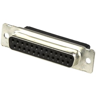TE Connectivity AMPLIMITE HDP-20 25 Way Straight Cable D-Sub Connector with Standard Female 250V 3.7A 207463-1