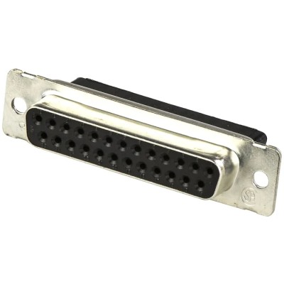 TE Connectivity AMPLIMITE HDP-20 25 Way Straight Cable D-Sub Connector with Standard Female 250V 3.7A 207463-1