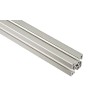 FlexLink Silver Aluminium Strut Profile 30 x 30 mm 7.2 mm Groove, 3 m Length, Series XF XFBM 3X30