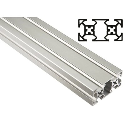 FlexLink Silver Aluminium Strut Profile 30 x 60 mm 7.2 mm Groove, 3 m Length, Series XF XFBM 3X30X60