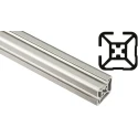 FlexLink Silver Aluminium Strut Profile 30 x 30 mm 7.2 mm Groove, 3 m Length, Series XF XFEB 3X30 T2