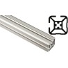 FlexLink Silver Aluminium Strut Profile 30 x 30 mm 7.2 mm Groove, 3 m Length, Series XF XFEB 3X30 T2
