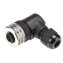 Brad from Molex Circular Connector Cable Mount Socket Female 4 Contacts M12 IP67 Micro-Change Series 1200710037