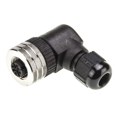 Brad from Molex Circular Connector Cable Mount Socket Female 4 Contacts M12 IP67 Micro-Change Series 1200710037