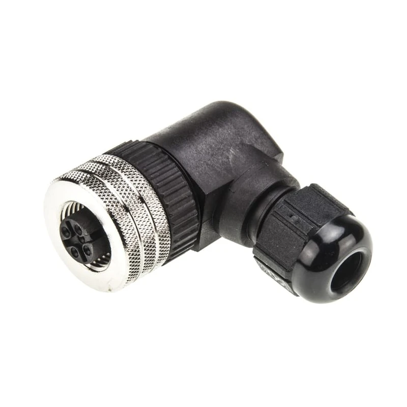 Brad from Molex Circular Connector Cable Mount Socket Female 4 Contacts M12 IP67 Micro-Change Series 1200710037