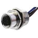 Hirschmann Female 4 Way M12 to Female 4 Way Unterminated Cable Assembly 300 mm 250V IP67 1200700395