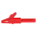 Staubli Black and Red Insulated Crocodile Clip Brass Contact 15A 11mm Jaw Opening 24.0157-22 24.0157-21