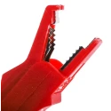 Staubli Black and Red Insulated Crocodile Clip Brass Contact 15A 11mm Jaw Opening 24.0157-22 24.0157-21