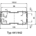 Rose Multitronic TS Series Die Cast Aluminium Enclosure IP40 Black Lid 66 mm x 66 mm x 105 mm 770462000