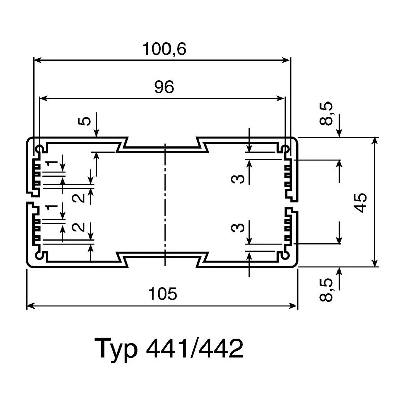 Rose Multitronic TS Series Die Cast Aluminium Enclosure IP40 Black Lid 66 mm x 66 mm x 105 mm 770462000