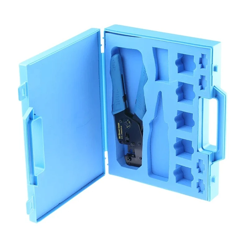 Bel-Stewart Crimp Tool Frame Adjustable Ratchet Hand Tool for Shielded Connectors 2980028-01