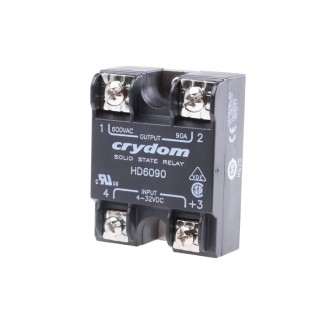 Crydom HD Series Solid State Relay Panel Mount 90A Load 660V AC Load 32V Control HD6090