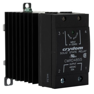 Crydom CMR48 Series Solid State Relay, 55 A Load Current, Panel Mount, 530 V Load Voltage, 32V Control CMR48