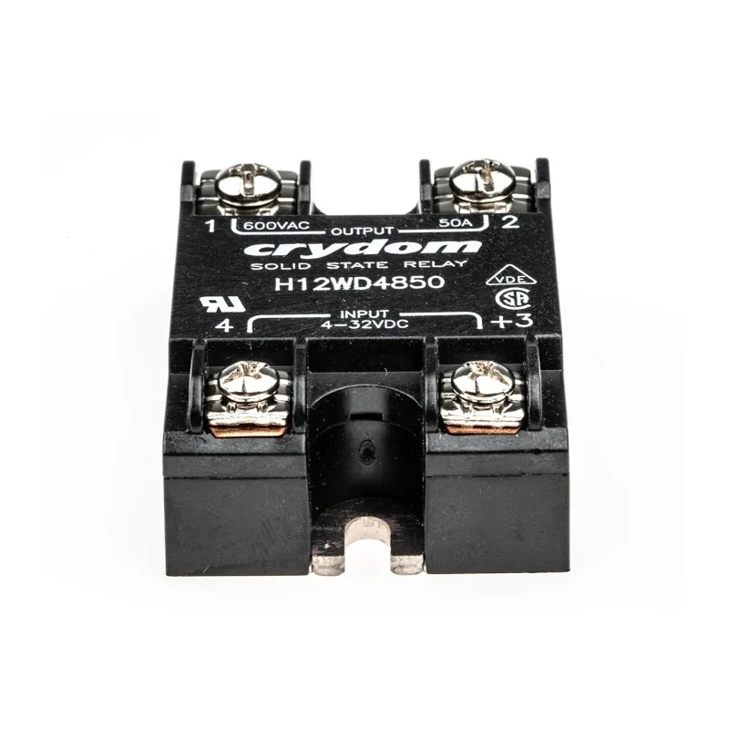 Crydom H12 Series Solid State Relay Panel Mount 50 A Load 660 V AC Load 32 V Control H12WD4850