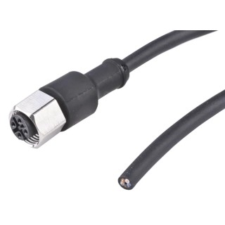 binder Male 5 Way M12 Straight to Female Unterminated Sensor Actuator Cable 5 m 79 3440 55 05