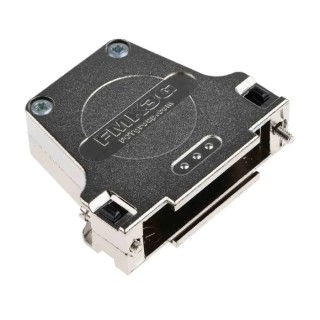 MH Connectors FMK Series Die Cast Zinc Straight D-Sub Backshell, 25 Way Strain Relief FMK3G-K201 / 1731110058