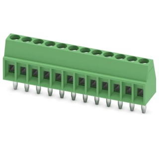 Phoenix Contact PCB Terminal Block MPT 0.5/12-2.54, Straight, 12 Contact, 2.54 mm Pitch, 400V, 8A 1725753