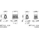 Phoenix Contact PCB Terminal Block MPT 0.5/12-2.54, Straight, 12 Contact, 2.54 mm Pitch, 400V, 8A 1725753
