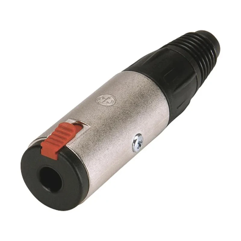 Neutrik 6.35 mm Stereo Locking Jack Connector Female 3 Contact Press Fit 50V 3A NJ3FC6