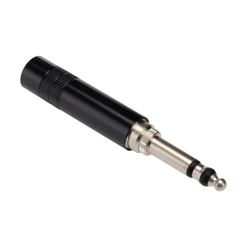 Neutrik Jack Connector 6.35 mm Cable Female Stereo 3-Way 3A Press Fit NP3TB-B