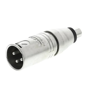 Neutrik Audio Female RCA Straight XLR AV Adapter 5V NA2MPMF