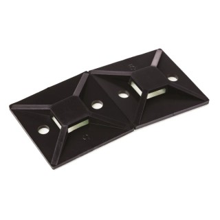 HellermannTyton Black Cable Tie Mount 10 mm x 38 mm Polyamide 66 MB Series 151-28530 MB5A3-PA66-BK