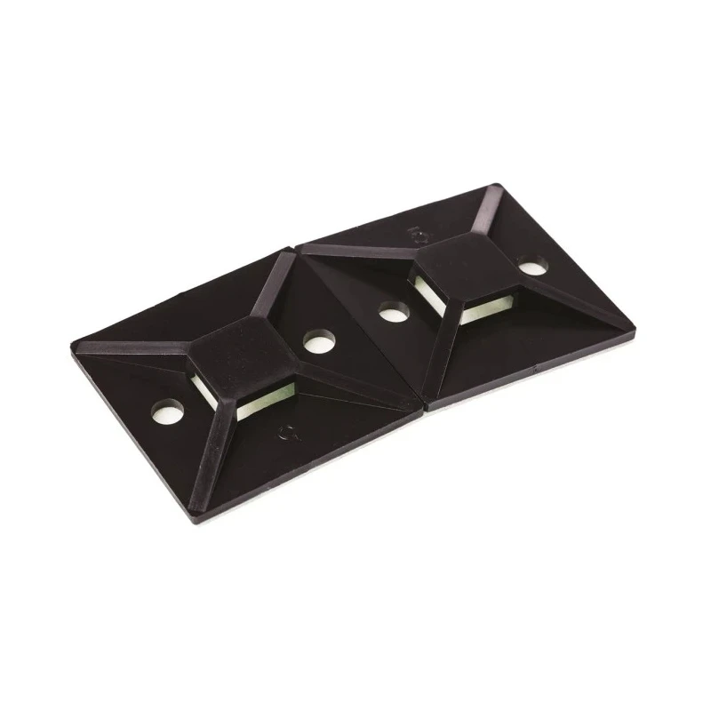 HellermannTyton Black Cable Tie Mount 10 mm x 38 mm Polyamide 66 MB Series 151-28530 MB5A3-PA66-BK