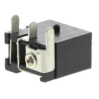 RS PRO PCB Mount Straight DC Socket Female Connector 1A 12V Nickel Contact 8mm Length 448-386