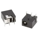 RS PRO PCB Mount Straight DC Socket Female Connector 1A 12V Nickel Contact 8mm Length 448-386