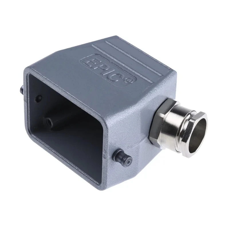 EPIC Heavy Duty Power Connector Hood HB Range 24+E Pole Format Aluminium Alloy Body IP65 10012000+12.9543