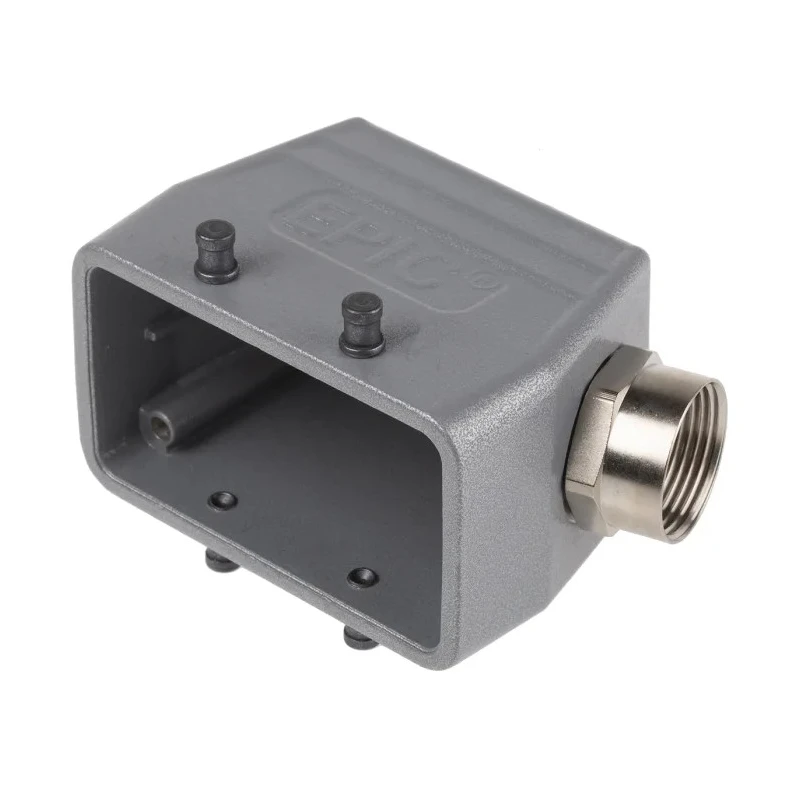 EPIC HB Range Heavy Duty Power Connector Hood 42+E Poles Aluminium Alloy IP65 PG16 Thread Size 2 Levers 10042000+12954400