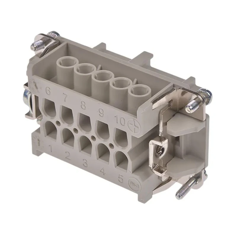 EPIC Heavy Duty Power Connector Module, 16A, H-BE Series Female 10 Contacts, 600V Cable Mount IP65 10193000