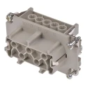 EPIC Heavy Duty Power Connector Module, 16A, H-BE Series Female 10 Contacts, 600V Cable Mount IP65 10193000