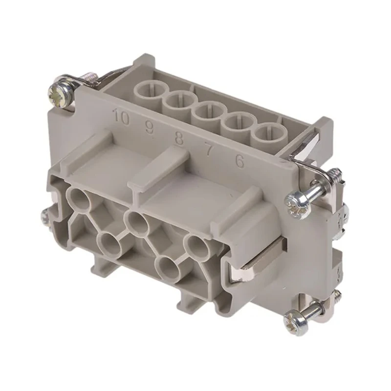 EPIC Heavy Duty Power Connector Module, 16A, H-BE Series Female 10 Contacts, 600V Cable Mount IP65 10193000