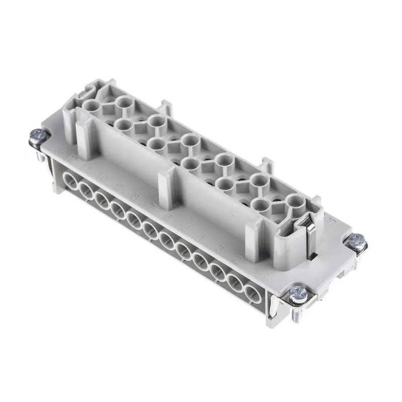 EPIC Heavy Duty Power Connector Module 16A H-BE Series Female 24 Contacts 600V 10197000