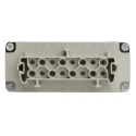 EPIC Heavy Duty Power Connector Module, 16A Current Rating, 600V, H-BE Series Female, 16 Contacts, Cable Mount 10195000