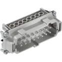 EPIC Heavy Duty Power Connector Module, 16A Current Rating, 600V, H-BE Series Female, 16 Contacts, Cable Mount 10195000