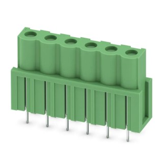 Phoenix Contact COMBICON ICV Series Pluggable Terminal Block, 6-Contact, 5.08 mm Pitch, 1 Row, Polyamide Housing 1785984
