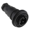 Bulgin Circular Connector 4 Contacts In-Line Standard Plug Male IP68 IP69K Polyamide PX0749/P