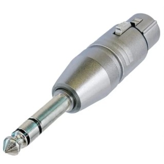 Neutrik Audio Male XLR Straight 1/4 in Stereo AV Adapter NA3FP