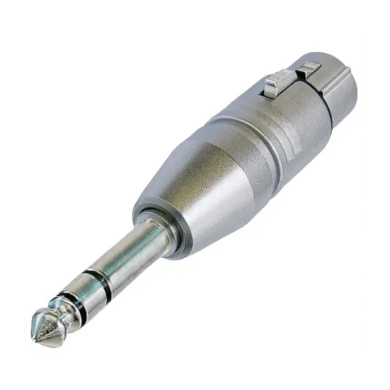 Neutrik Audio Male XLR Straight 1/4 in Stereo AV Adapter NA3FP