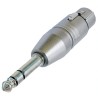 Neutrik Audio Male XLR Straight 1/4 in Stereo AV Adapter NA3FP
