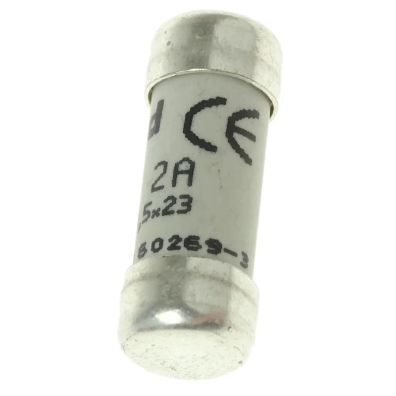 Legrand 2A Fast Acting Ceramic Cartridge Fuse, 230V AC, 8.5 x 23 mm, Model 0 113 02