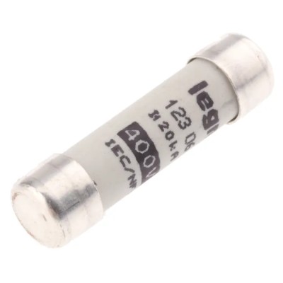 Legrand 6A Fast Acting Ceramic Cartridge Fuse 8.5 x 32 mm 400V ac 0 123 06