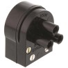 Bulgin Power Connector Cable 3 Screw 250V AC 3A Brass Contact Nylon Housing SA2403
