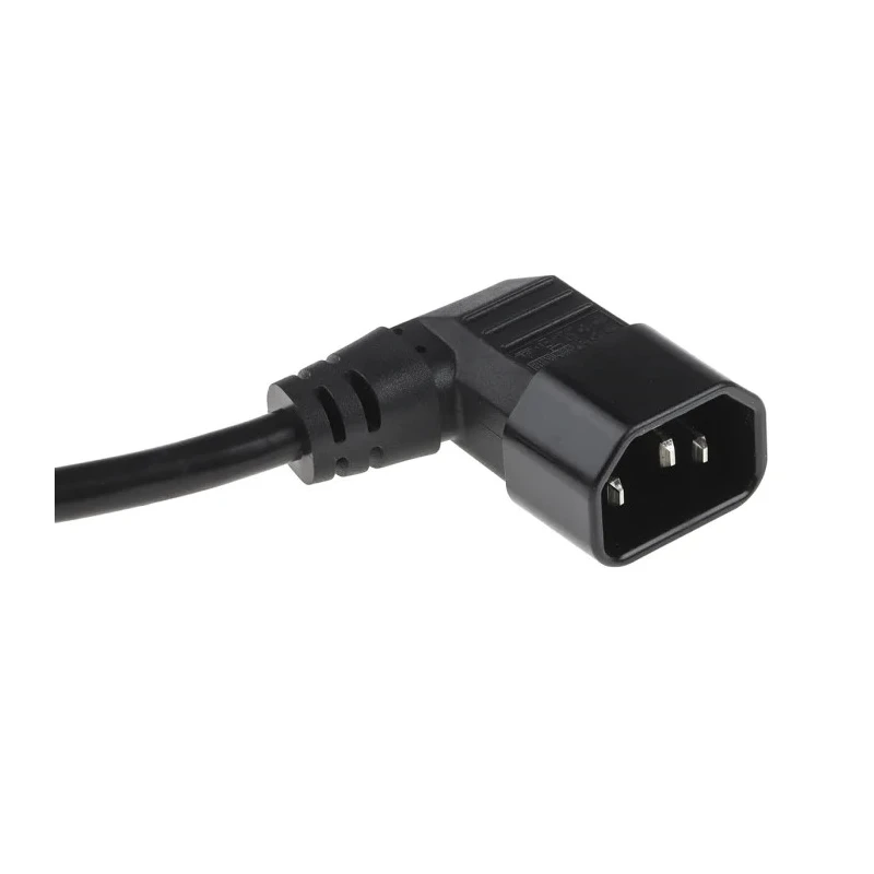RS PRO Power Cord C14 to Unterminated 2 m Black PVC Cable 250V 10A 449-297