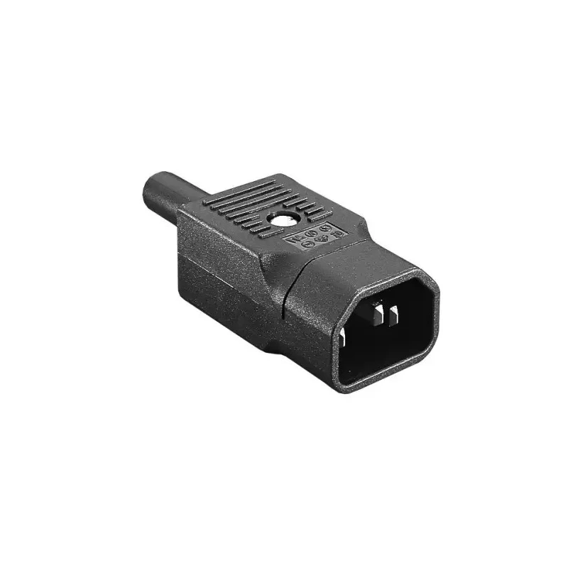 Bulgin IEC Connector C14 Straight Cable Male 250V 10A PX0686