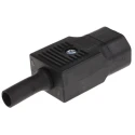 Bulgin IEC Connector C14 Straight Cable Male 250V 10A PX0686