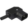 Bulgin C14 Right Angle Cable IEC Connector, 250V, 10A, Male, Screw Termination PX0686/SE